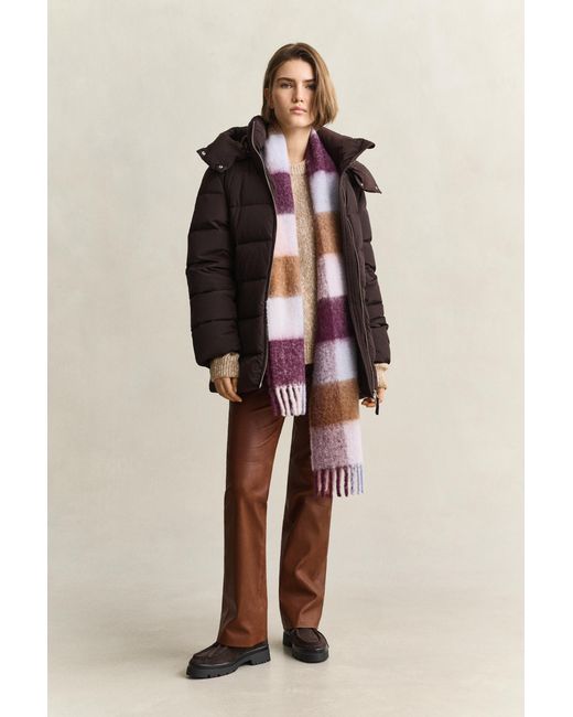 Gant Brown Mid Down Jacket Deep