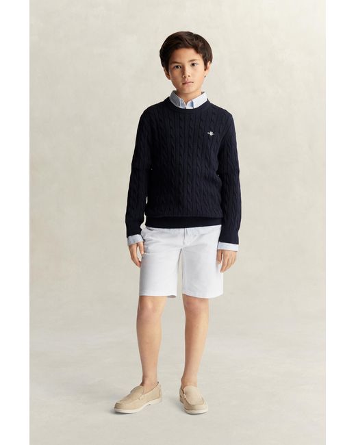 Gant Blue Teens Teen Boys Shield Sweater Evening for men