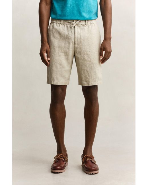 Gant Blue Linen Shorts for men