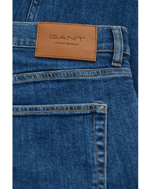 Gant Blue Slim Fit Clean Wash Jeans Mid Vintage for men
