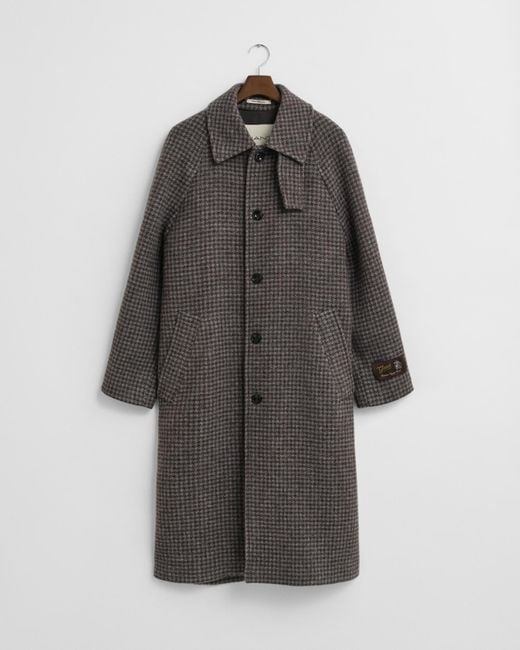 GANT Wool Balmacaan Coat in Natural for Men | Lyst UK