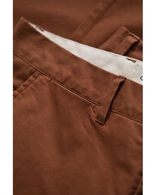 Gant Brown Regular Fit Classic Chinos Mahogany for men