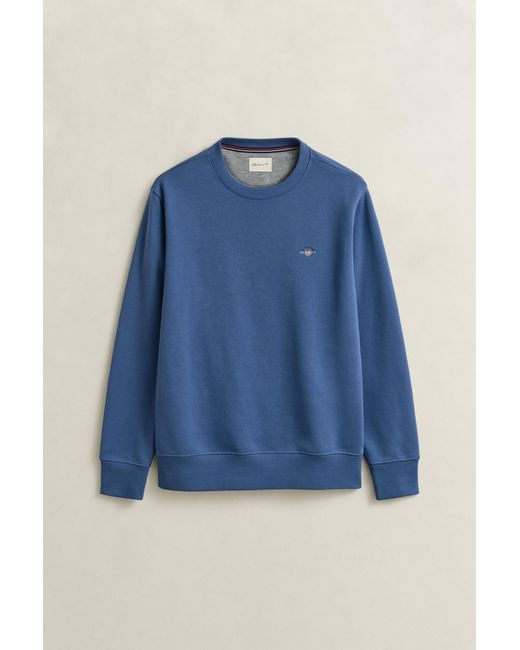 Gant Blue Shield Crew Neck Sweatshirt for men