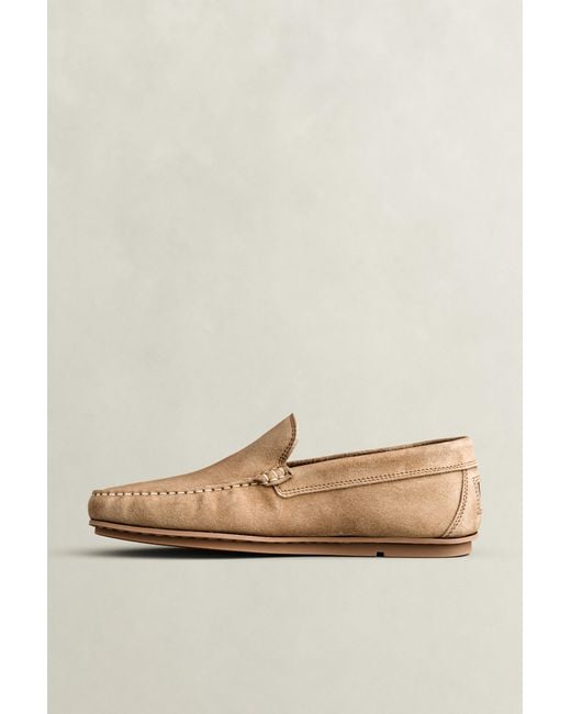 Gant Natural Wilmon Suede Loafers Warm for men