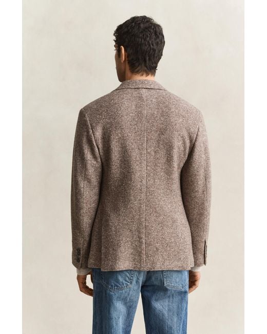 Gant Natural Wool Silk Jersey Blazer for men