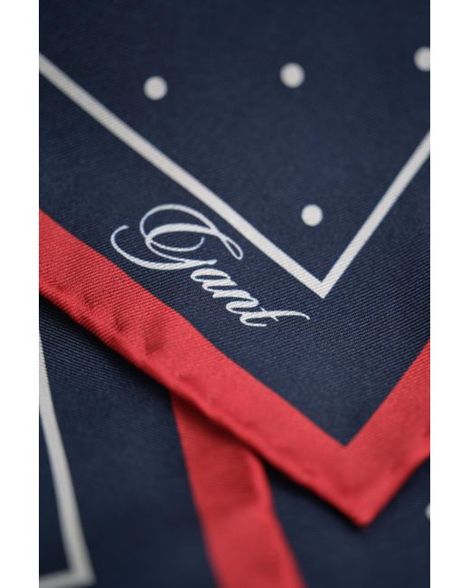 Gant Blue Dot Pocket Square Marine for men