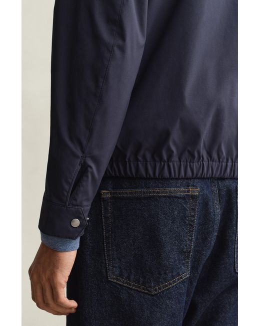 Gant Blue Lightweight Harrington Jacket Evening for men