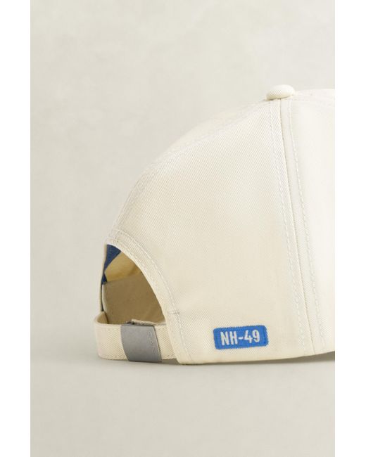 Gant Blue Graphic Cotton Twill Cap Cream for men