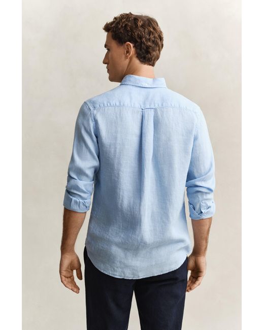 Gant Blue Linen Shirt for men