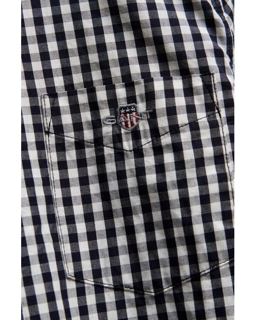 Gant Gray Teens Teen Boys Gingham Poplin Shirt Evening for men