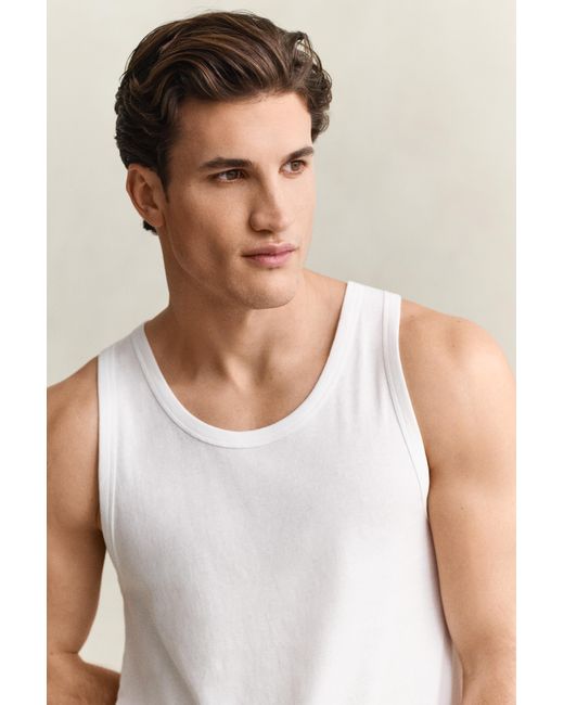 Gant White 2-Pack Tank Top for men