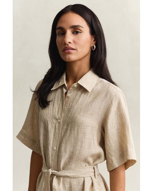 Gant Natural Linen Shirt Dress