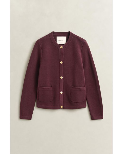 Gant Red Cotton Cardigan