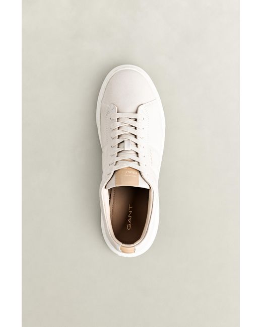 Gant Natural Joree Suede Sneakers Soft Oat for men