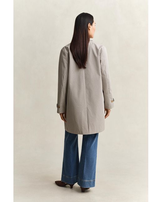 Gant Natural Checked Car Coat
