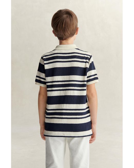 Gant Blue Teens Teen Boys Striped Polo Shirt Evening for men