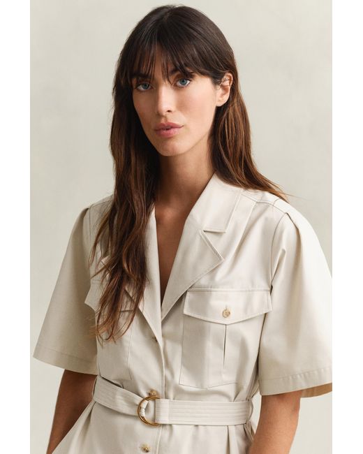 Gant Natural Belted Utility Dress