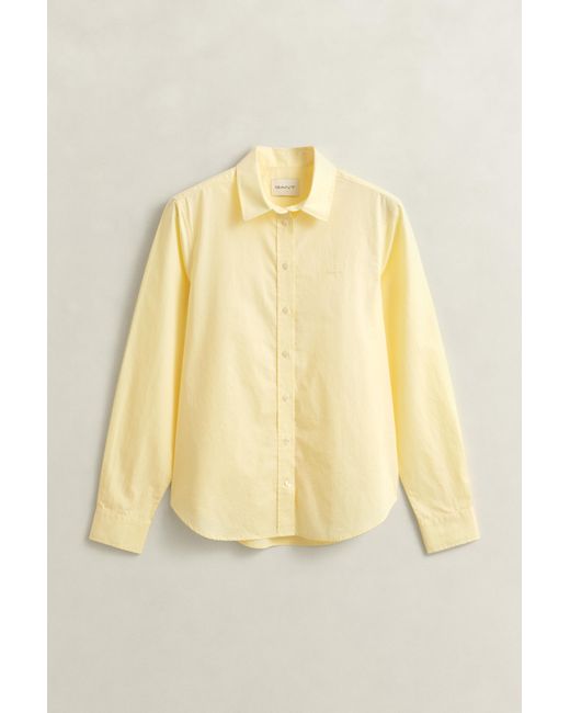 Gant Natural Regular Fit Classic Poplin Shirt