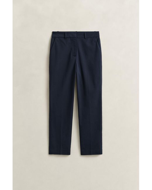 Gant Blue Slim Fit Slacks Evening