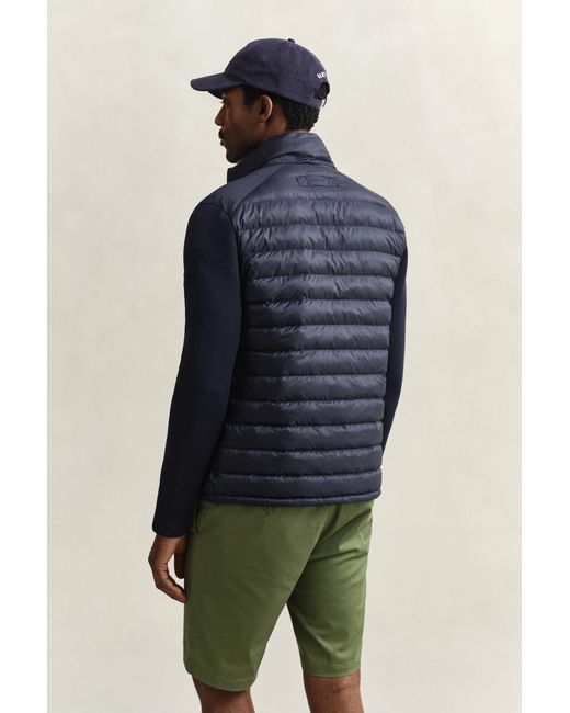 Gant Blue Hybrid Jacket Evening for men