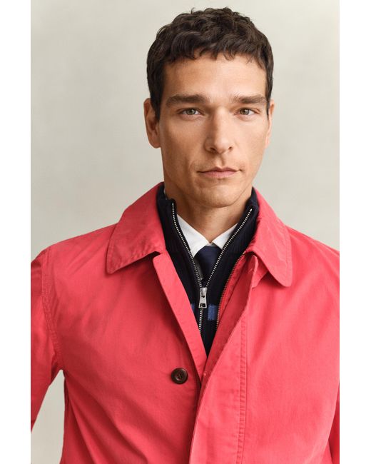 Gant Red Cotton Decker Jacket for men