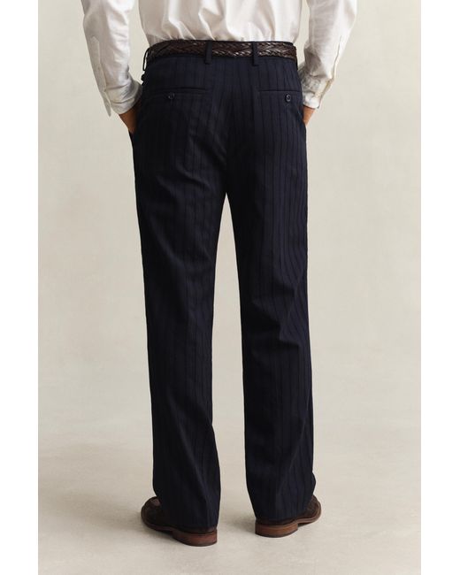 Gant Natural Tonal Pinstriped Suit Pants Evening for men