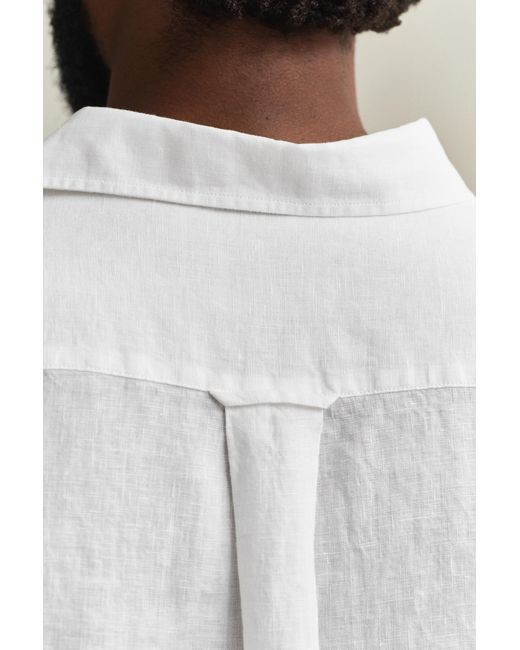 Gant White Linen Shirt for men