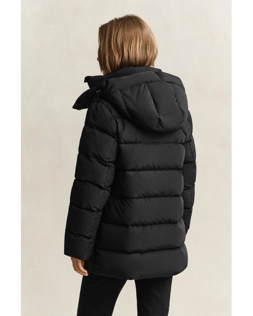 Gant Black Mid Down Jacket