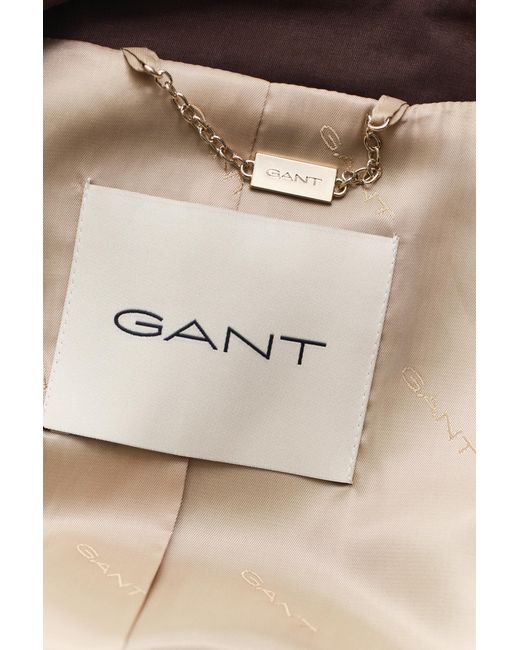 Gant Brown Car Coat Deep