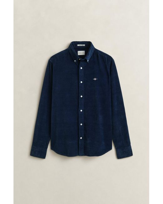 Gant Blue Corduroy Shirt for men