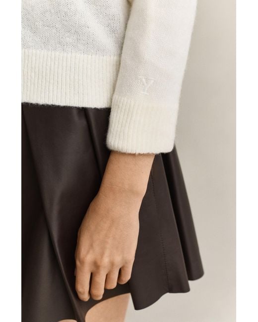 Gant Natural X Yale V-Neck Sweater Cream
