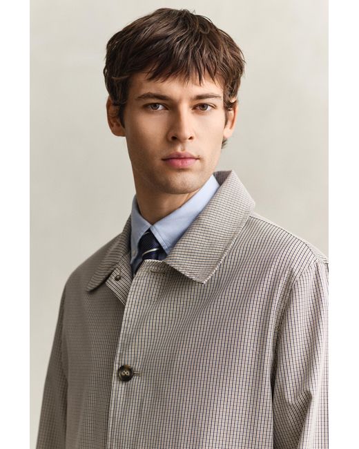 Gant Natural Cotton Blend Car Coat for men