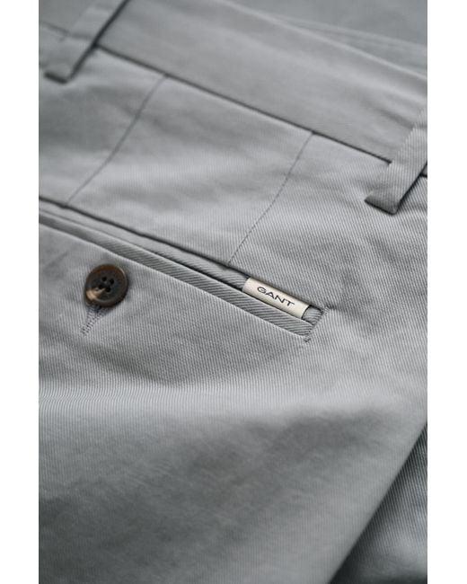 Gant Gray Regular Fit Smart Chinos for men