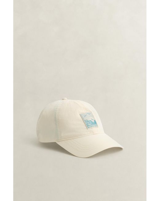 Gant Red Graphic Crinkled Cap for men
