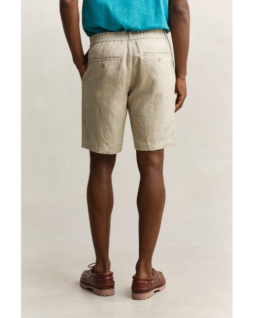 Gant Blue Linen Shorts for men