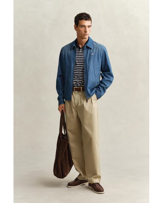 Gant Blue Windcheater Jacket Semi for men