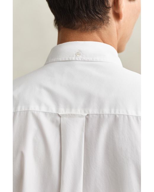 Gant White Poplin Shirt for men