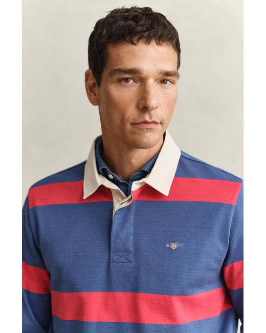 Gant Blue Striped Rugger for men