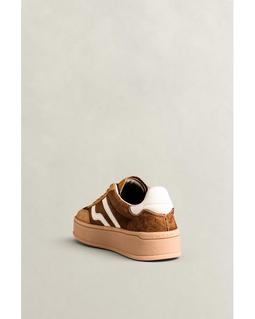 Gant Natural Cuzmani Velvet Sneakers Roasted Walnut
