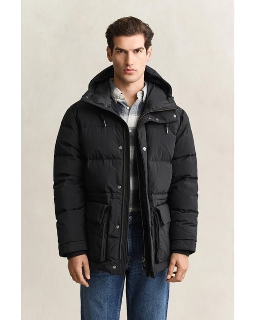 Gant Black Down Parka for men