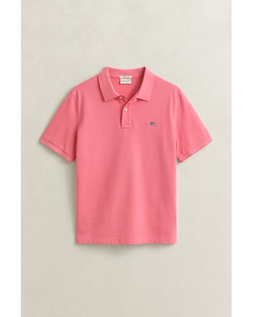 Gant Red Regular Fit Polo Shirt for men