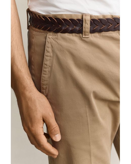 Gant Natural X Yale Cotton Twill Chinos for men