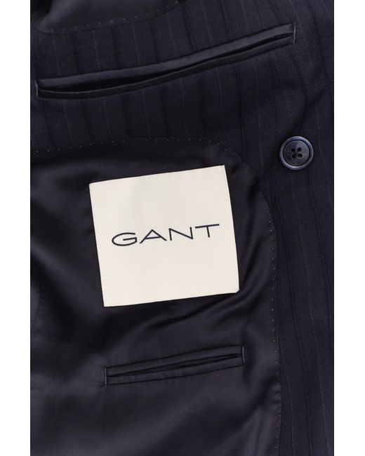 Gant Blue Tonal Pinstripe Suit Jacket Evening for men