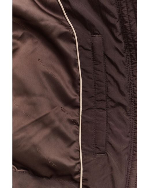 Gant Brown Mid Down Jacket Deep