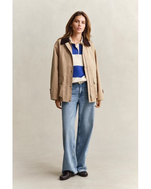 Gant Natural Cotton Decker Jacket Dark