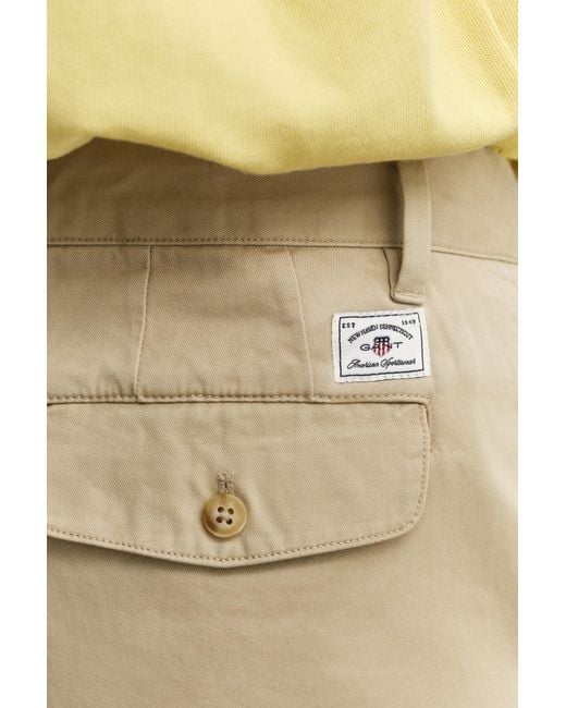 Gant Natural Cotton Twill Chinos Woody for men