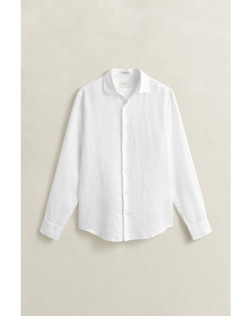 Gant White Linen Shirt for men