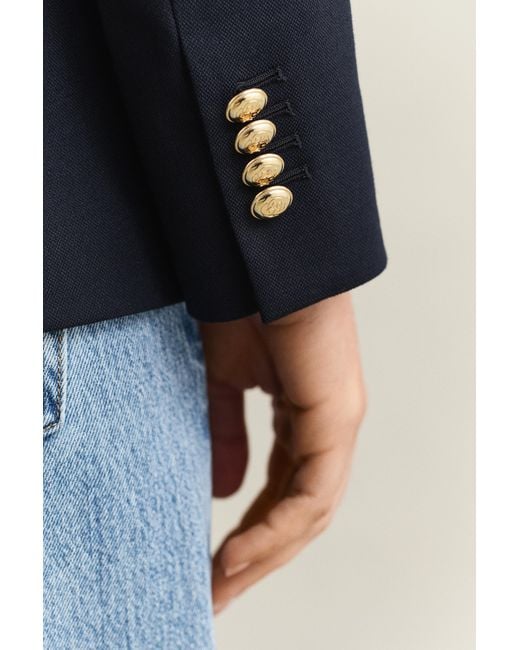 Gant Blue Slim Fit Club Blazer