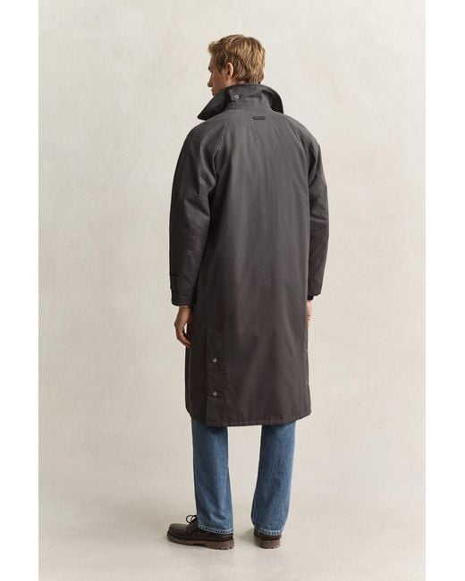 Gant Blue Waxed Barn Coat for men