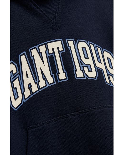 Gant Blue Teens Teen Boys Collegiate Hoodie Evening for men